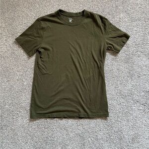 George Men's Dark Green, white and grey Short Sleeve Tee